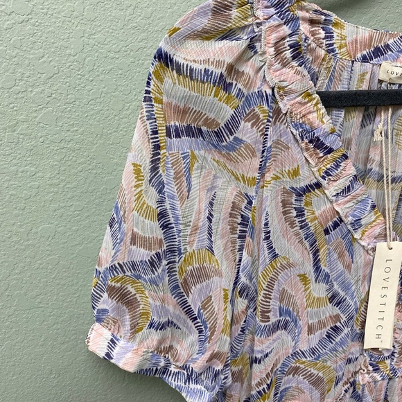 Lovestitch High Low Dress in Soft Pastels - Picture 6 of 14